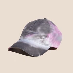 1017 ALYX 9SM Pink and Gray Tie-Dye Hat